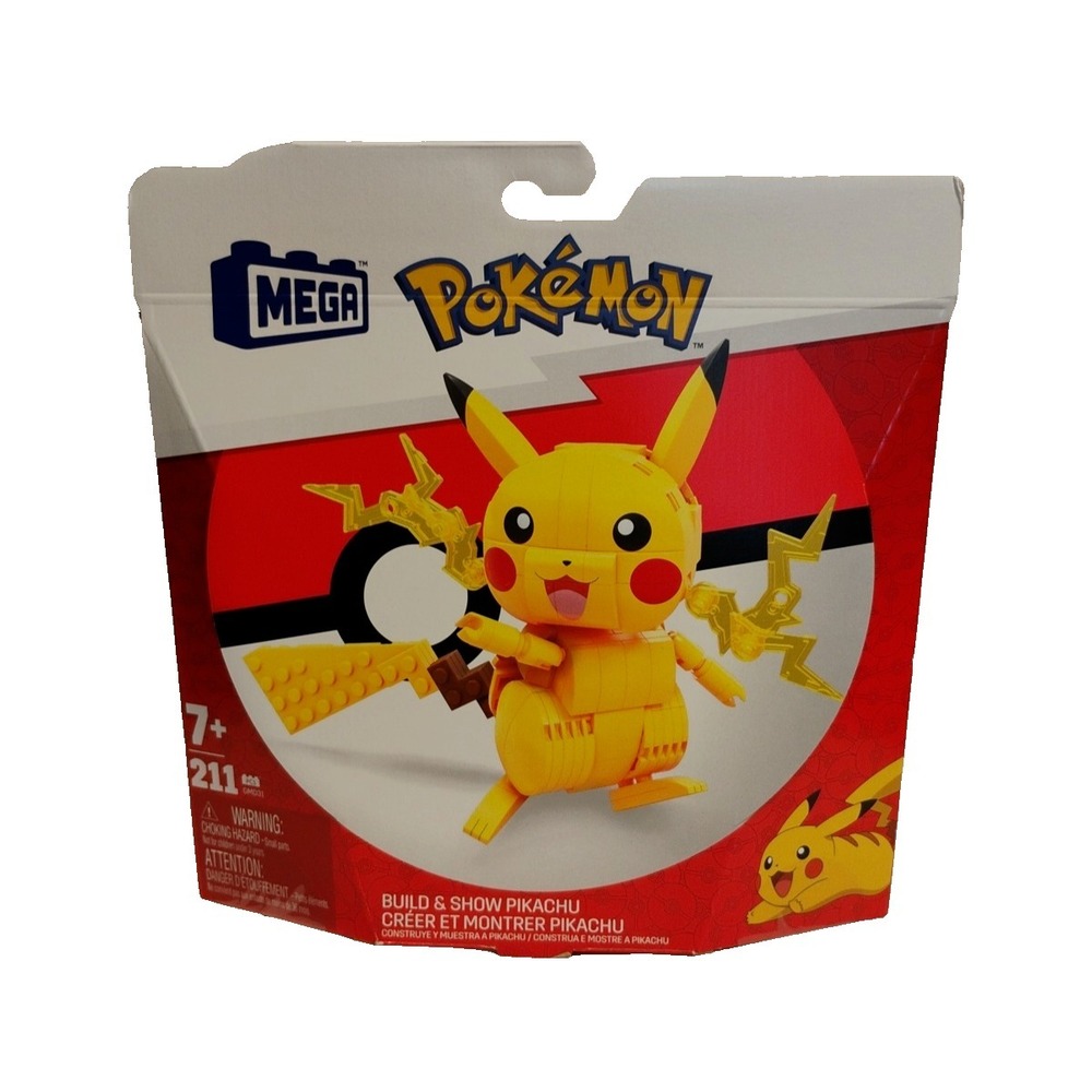 NIB MEGA Pokemon GMD31 Build & Showā Pikachu 211pcs Building Blocks